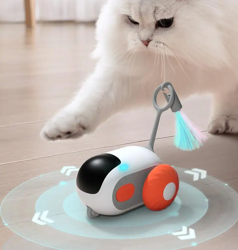 Usb Moving Interactive Remote Control Smart Electric Cat Toy Gravity