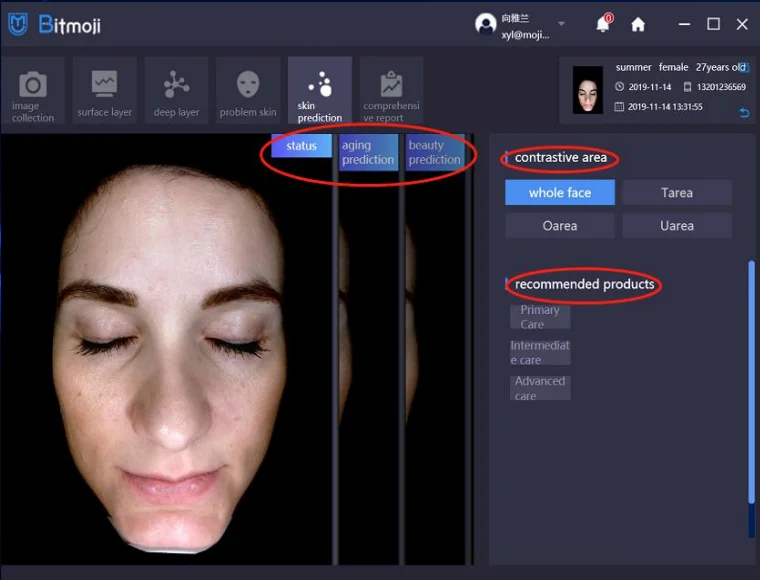 2021 The Best Skincare Skin Testing Analysis Beauty Machine For Beauty Salon