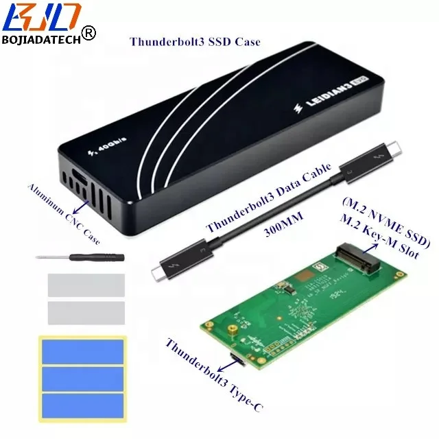 Wholesale Boîtier pcv Thunderbolt 3 SSD M.2 NGFF M, boîte connecteur pour  convertisseur M.2 SSD, PCIe PCIe 3.0 GEN3, 40Gbps From m.alibaba.com