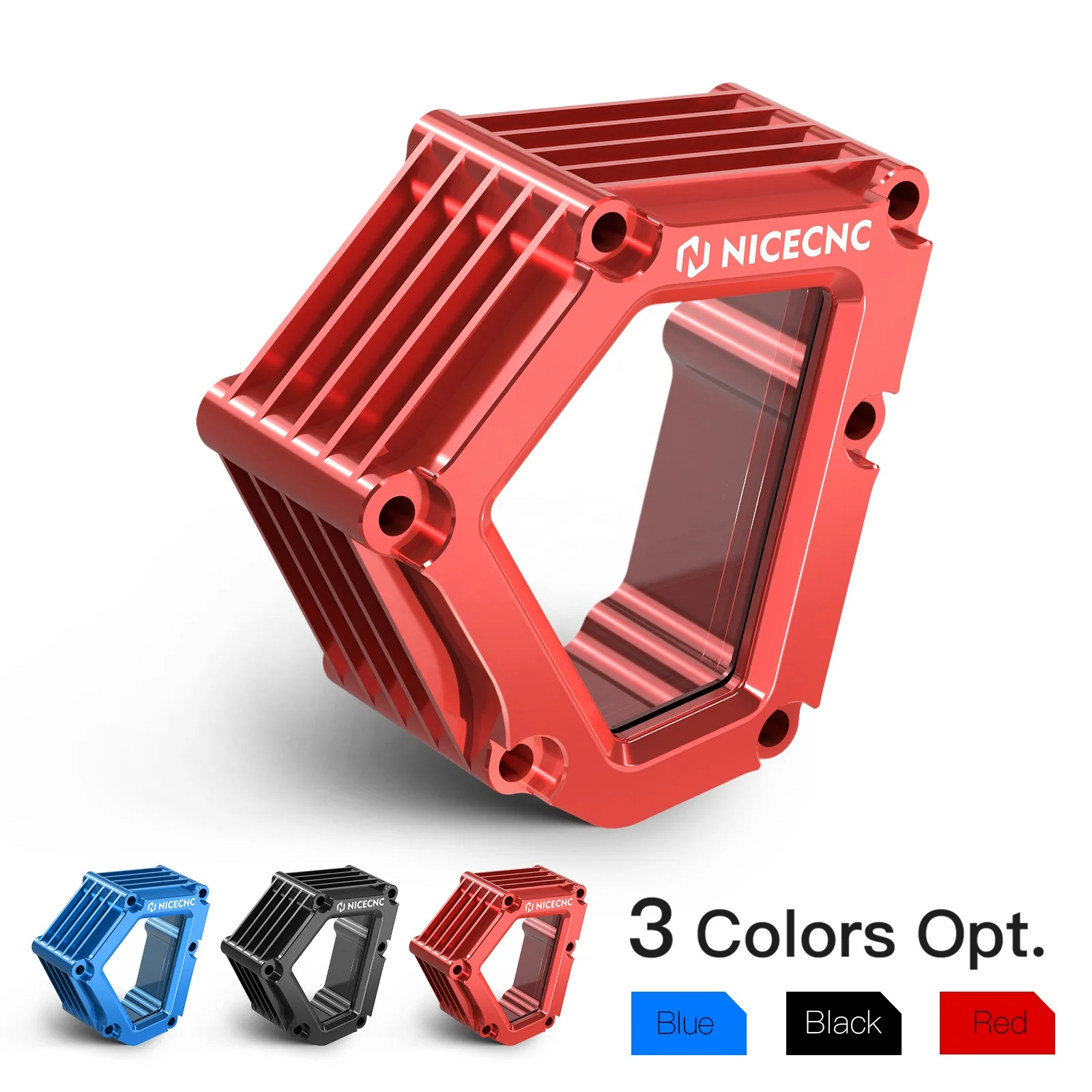 thumbnail image 2 of NICECNC Clear Oil Sight Cover For Yamaha YFZ450R/X 2009-2023 - CNC Aluminum 18P-15423-00-00 2 of 6