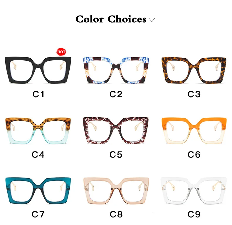 fashion blue light blocking glasses - tr frame, square clear lens for casual wear & computer use - jewelry & accessories