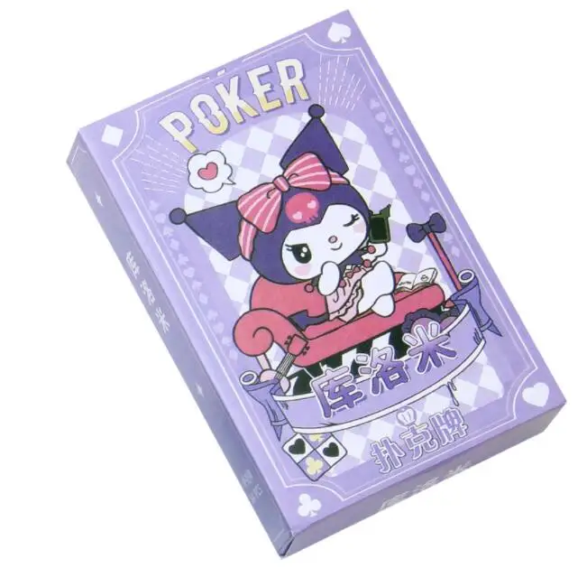 Ruunjoy Kawaii Kuromi Poker Cartoon Anime My Melody Pochacco Table