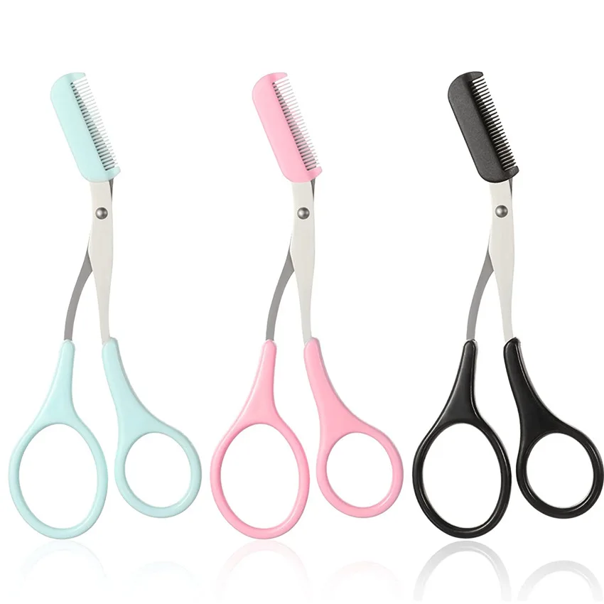 Tijeras para Cejas Profesionales para Mujer Herramienta de Belleza Tijeras para Cejas con Peine
