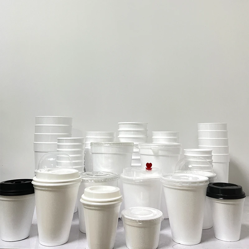Custom 32oz 16 Oz Polystyrene Eps Disposable Coffee Foam Cup With Lid