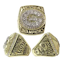 Custom Championship Ring Football Green Bay Packers NFL1996-1997 Championship Ring Custom Display Gift Box Ring Set