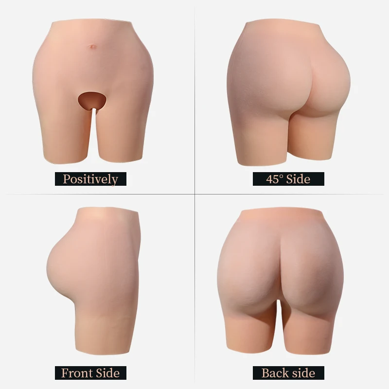 OEM/ODM New Silicone Sexy False Hip Butt Enhancer Silicone Buttock Pants Lifter Push up Hip Enhancing Ass Textured for Unisex