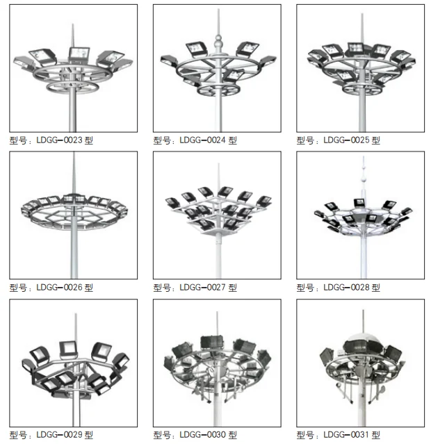 Customized High Quality Steel Outside Mast Pole with Ladder