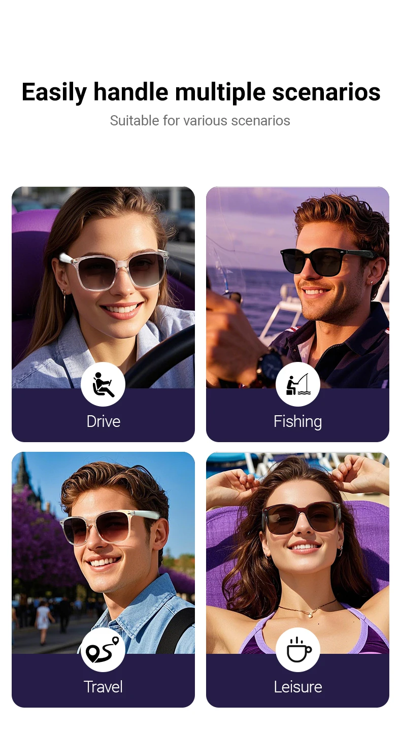 If you are searching for a supplier of a product with perfect quality control and highly competitive prices, which gives you an advantage in expanding your local market, then contact us now! Competitive suppliers of 2025 GY500 Fashion AI Translator Sunglasses Wireless Smart Wearable Headset UV400 Lens Audio Glasses for Women Man