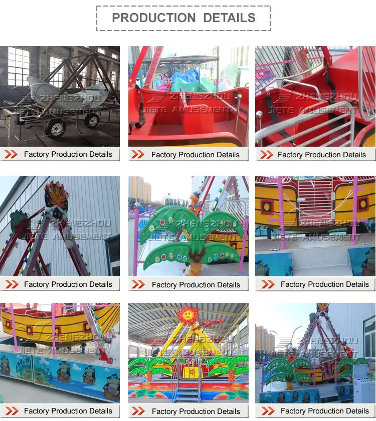 Popular Carnival Outdoor Kids Play Games Amusement Park Rides Forest Theme Mini Pirate Ship