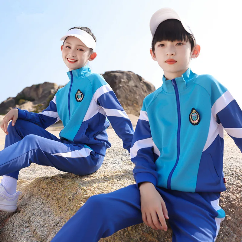 Custom Logo Children Zip Up Tracksuits