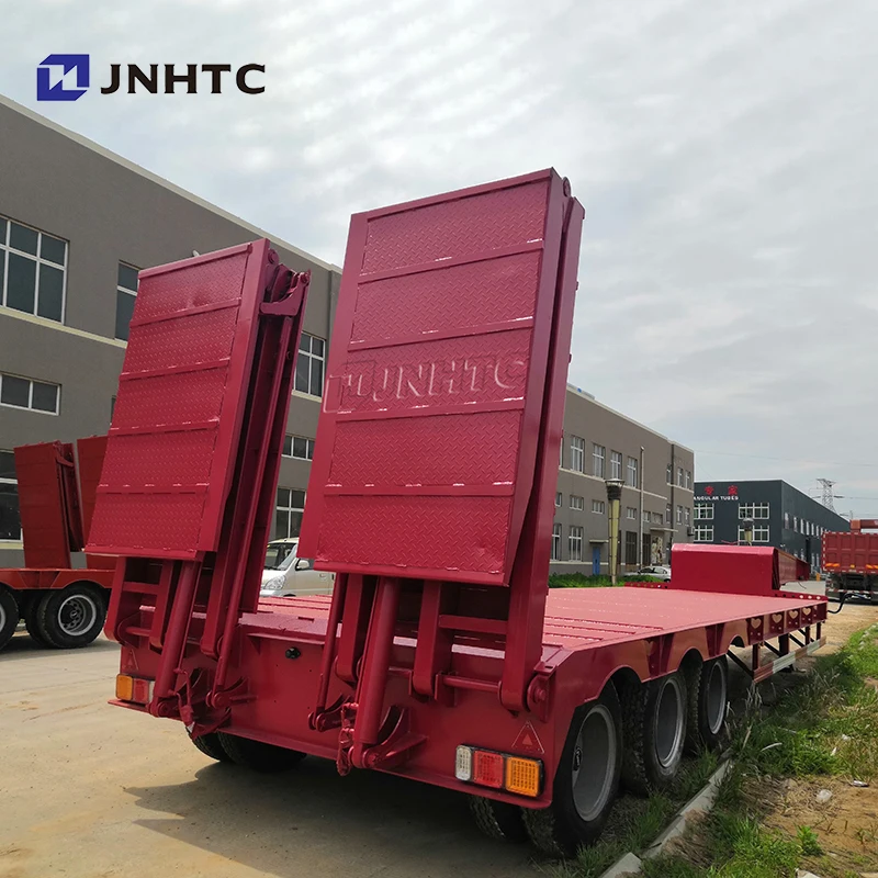 60-100 тонн 3-6 осей тяжелый бульдозер раздвижной прицеп низкорамный грузовой трейлер