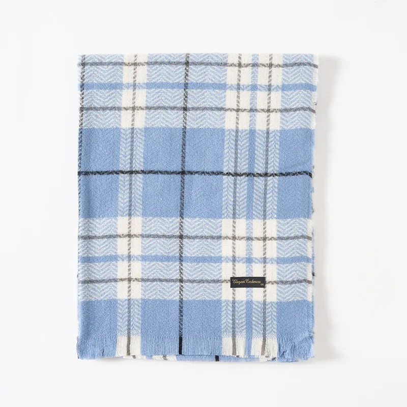Écharpe D'Hiver Femme Toucher Pashmina - Grande Écharpe Douce Imprimée 220x78cm