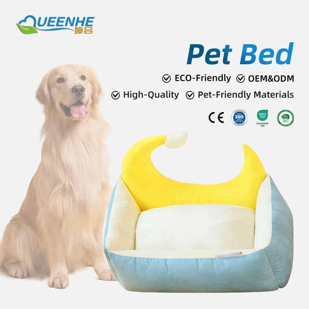 Wholesale Solid Foam Anti-Anxiety Washable Calming Dog Sofa Pet Bed Du - product detail 1