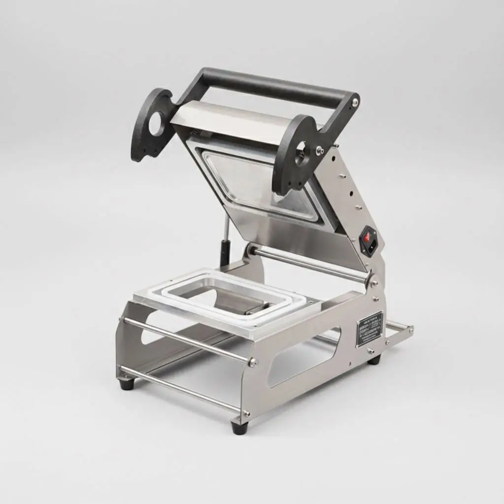 TEBAK  Manual Pallet Sealing Machine | Heat Sealing Plastic Packaging Equipment | Vacuum Lunch Box Sealer