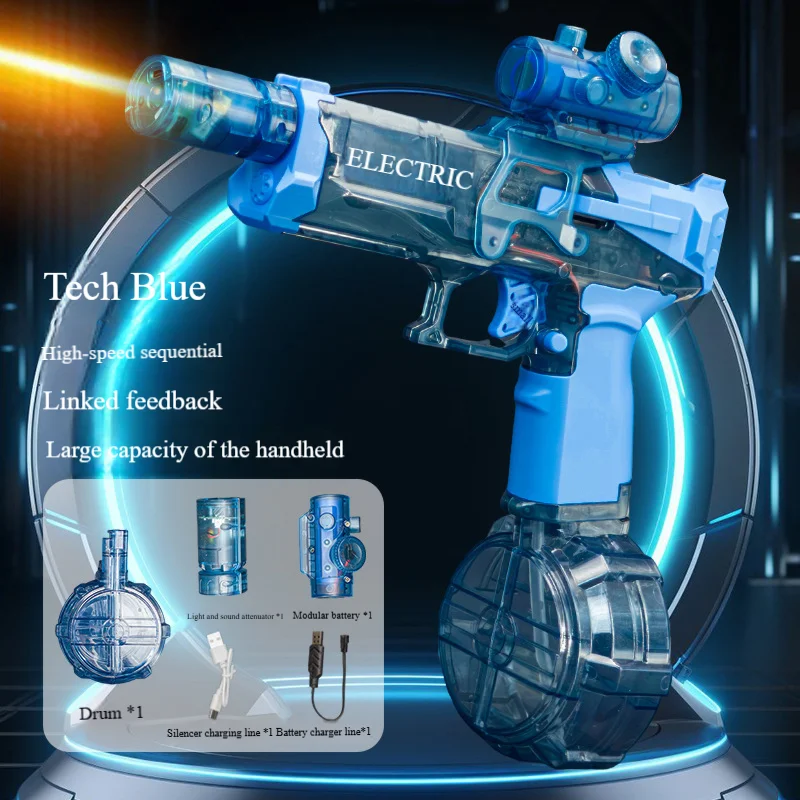 Yutong Large Capacity Powerfull High Pressure Water Gun Ice Explosion Electric Luminous Continuous Black Technology Laser Type