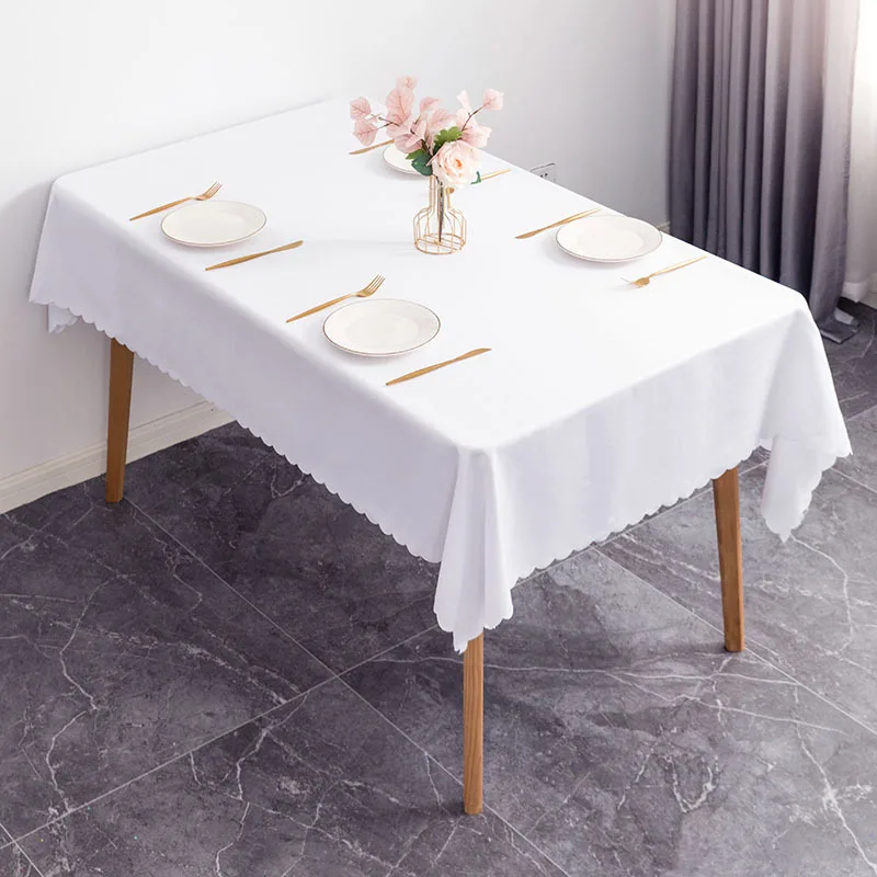 Party Tablecloth Rectangle Kitchen Dinning Waterproof Washable Fabric Table Cover