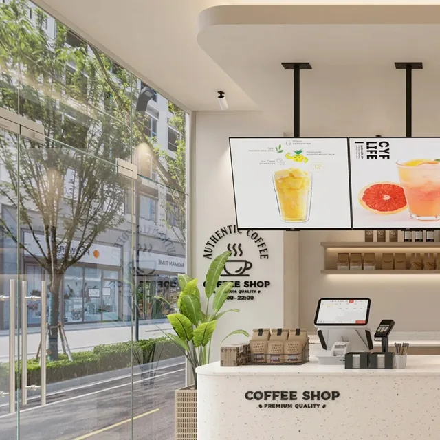 High Resolution Ultra-thin Transparent Touch Screen Android Wall Mount Digital Signage Advertising Display