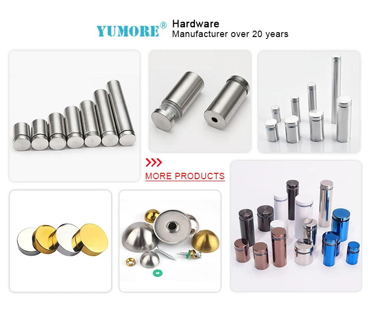 Cheap Wall Mount Acrylic Sign Standoffs Screw Hollow Threaded Standoff Buy Threaded Standoff