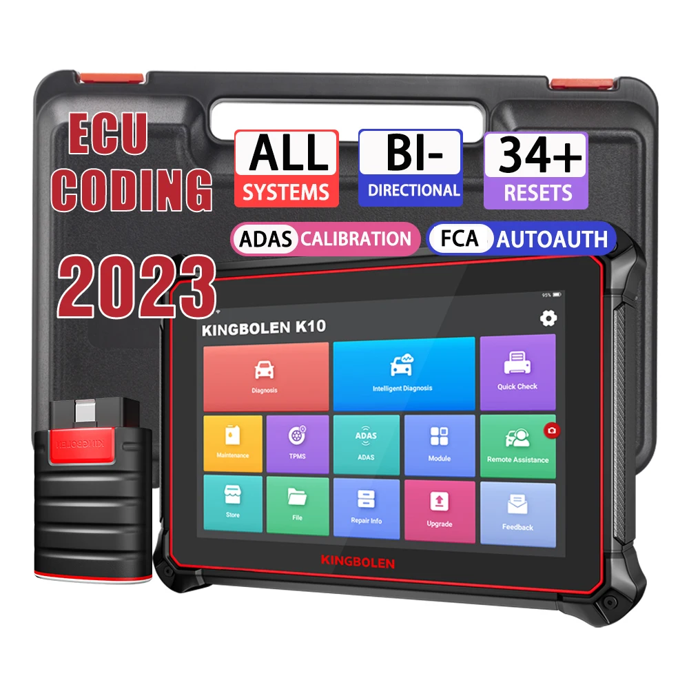 KINGBOLEN Diagnostico per Auto OBD2 K10 - Codifica ECU