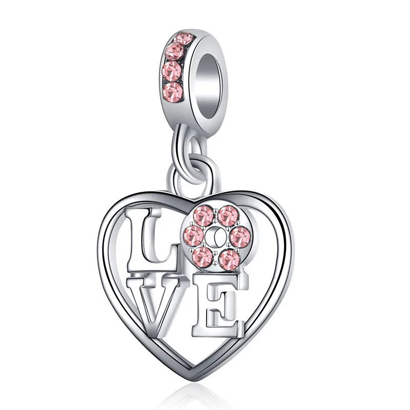 Multi Design Bangle Bracelet Charms Silver Metal Jewelry Beads And