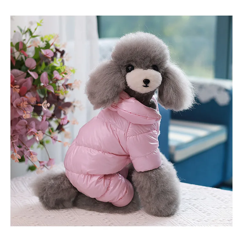 Best Selling Luxury Pet Clothes Dog Coats Wholesale 7 Colors Winter Thick Warm Windproof Pet Jacket For Puppy Teddy P