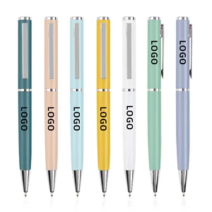 P5034 Wholesale Custom Ballpen Aluminum Promotion with 1.0 mm Writing Width Ballpoint Pen Custom Custom Ballpoint Pen