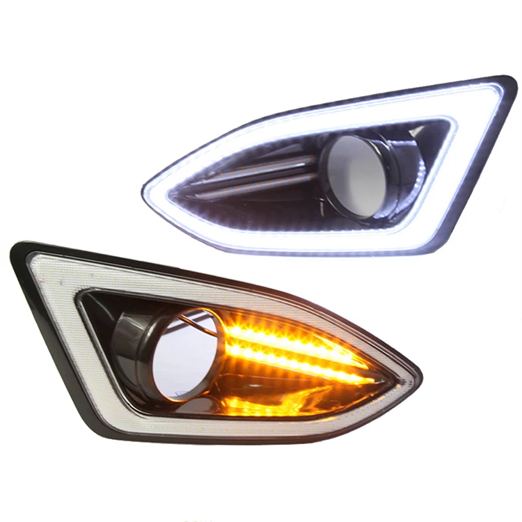 MIZIAUTO Left Driver Side LED Fog Light With DRL For Ford Edge 2015-2018 - FT4Z13200H Replacement