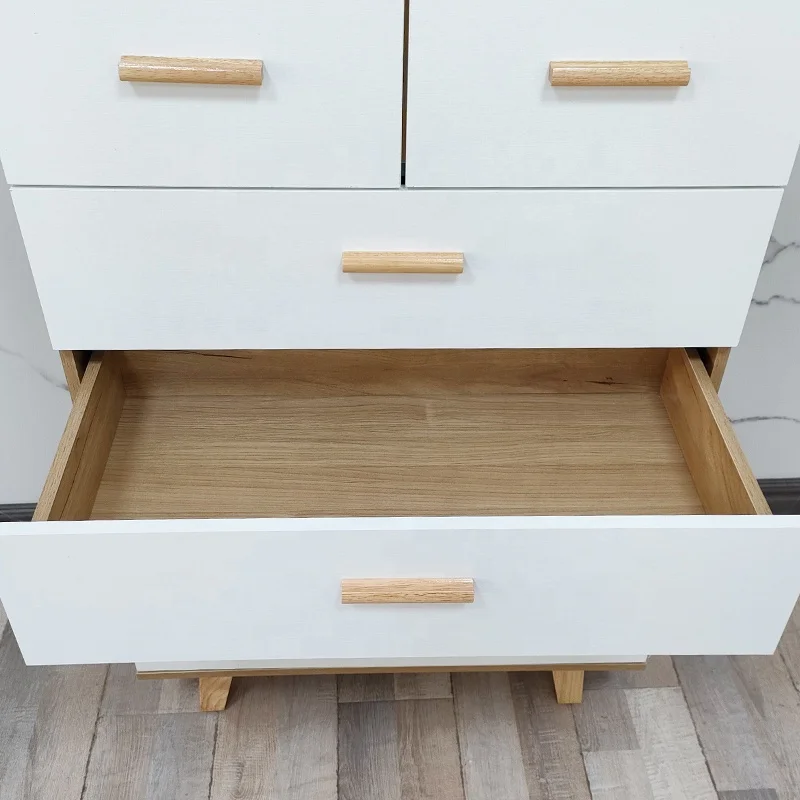 Деревянный шкаф с 6 ящиками комод выдвижными деревянный для хранения шкафы мебель