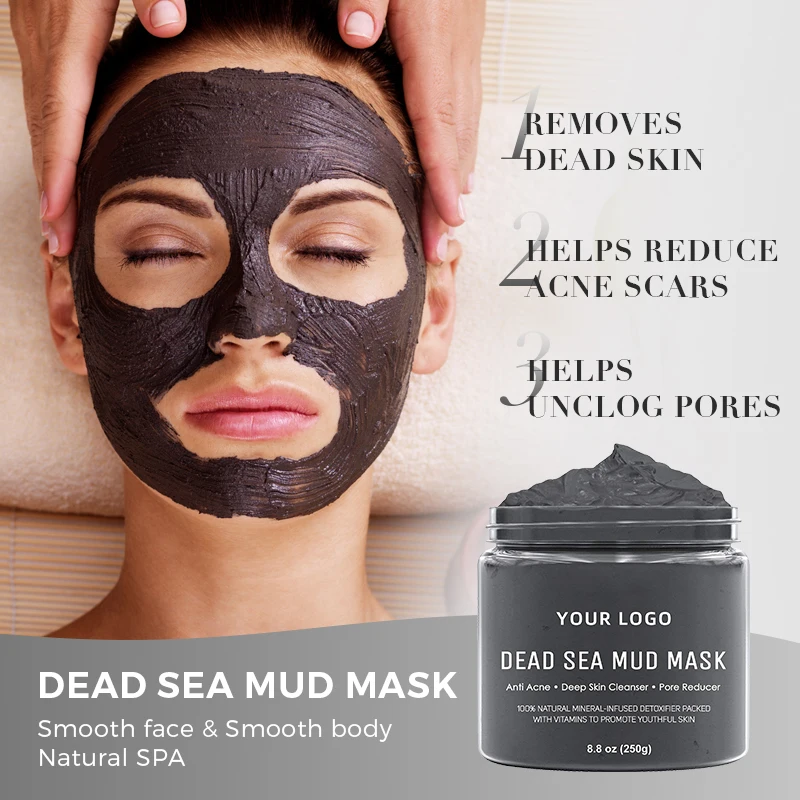 Artmiss Private Label Anti Aging Mask Black Dead Sea Mud Mask Magnetic ...