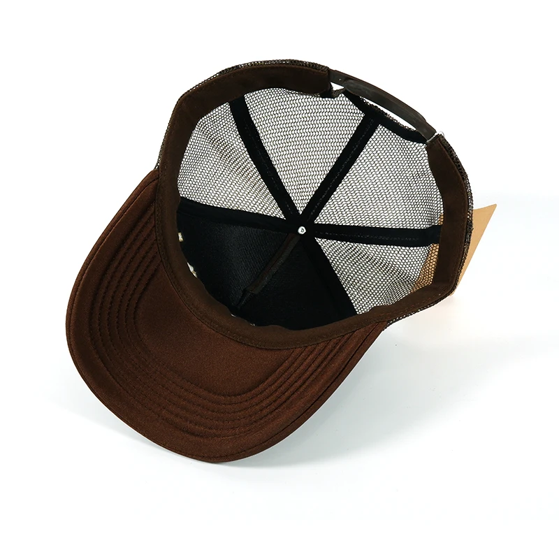 Bulk Premium Casquette Trucker Foam Trucker Cap Brown Custom Logo Foam ...