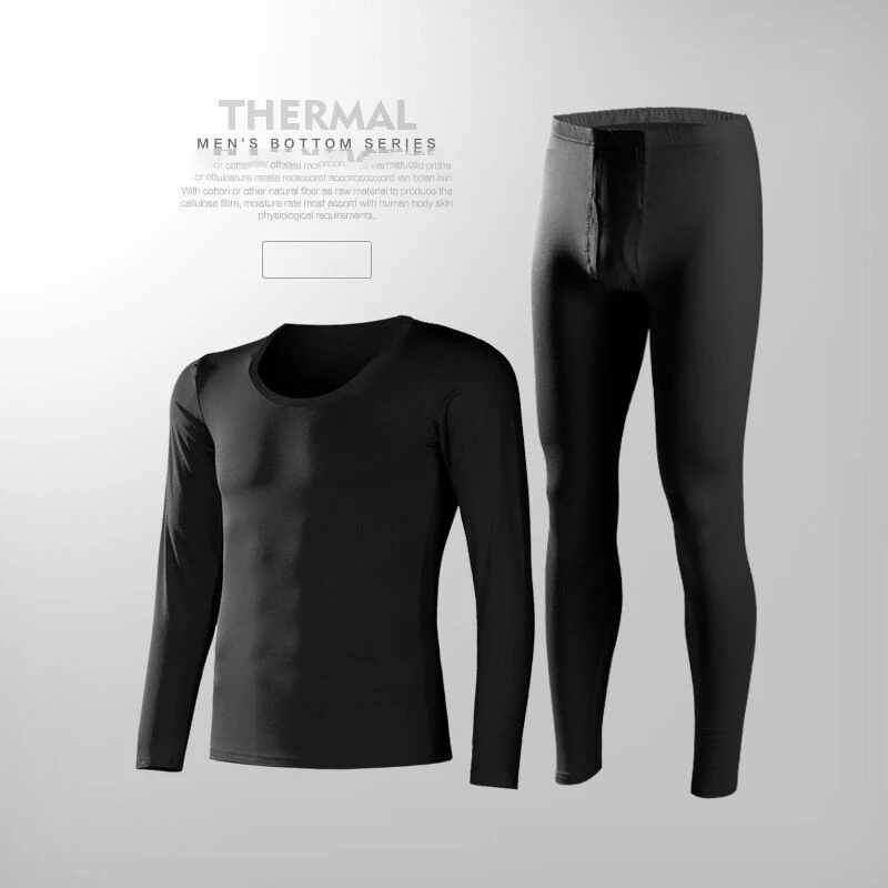 Wholesale Custom Long  Underwear Set Men Winter Seamless Compression Function Thermal Underwear