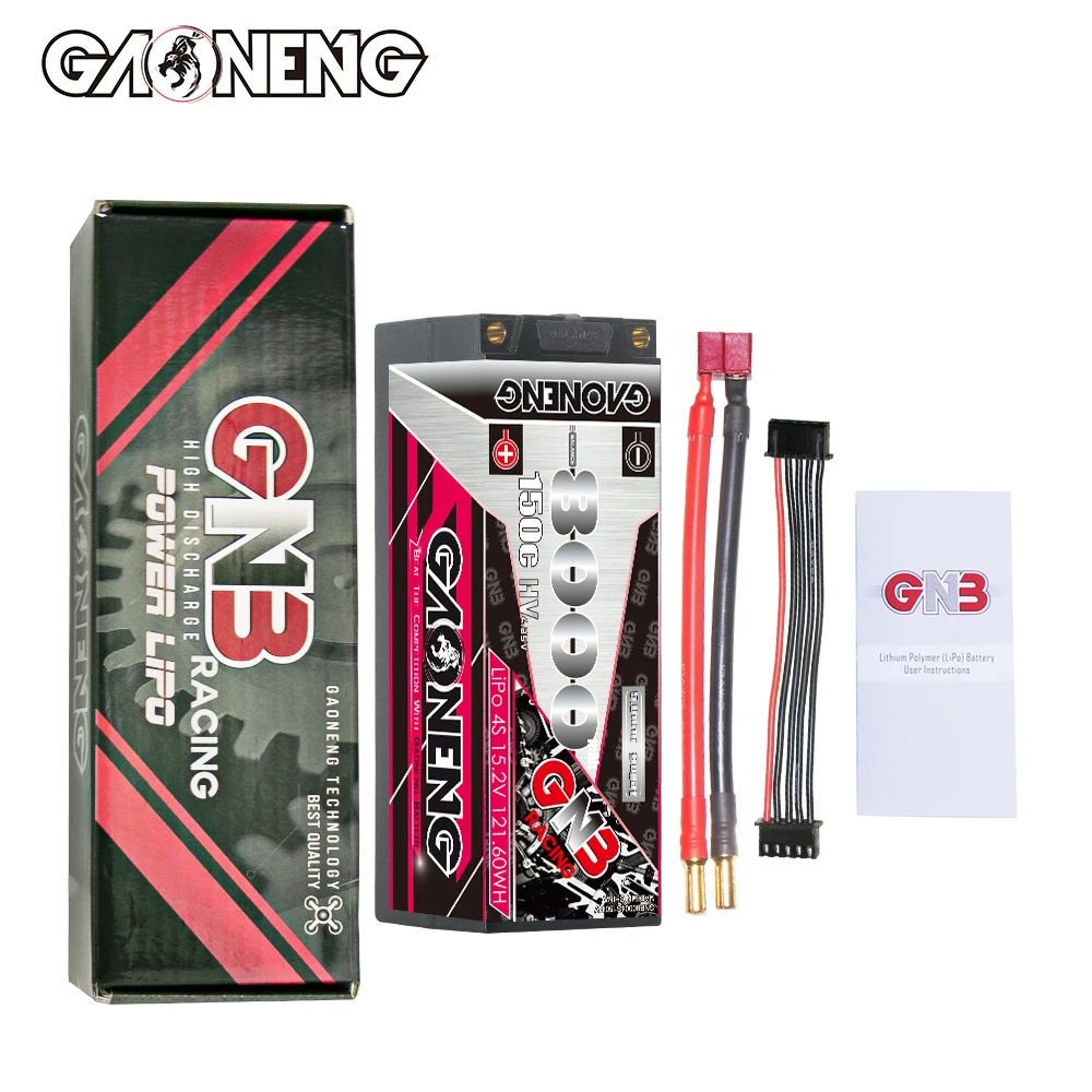 GNB GAONENG 8000mAh 4S 4S2P 15.2V 150C ハードケース 5mm バレット型