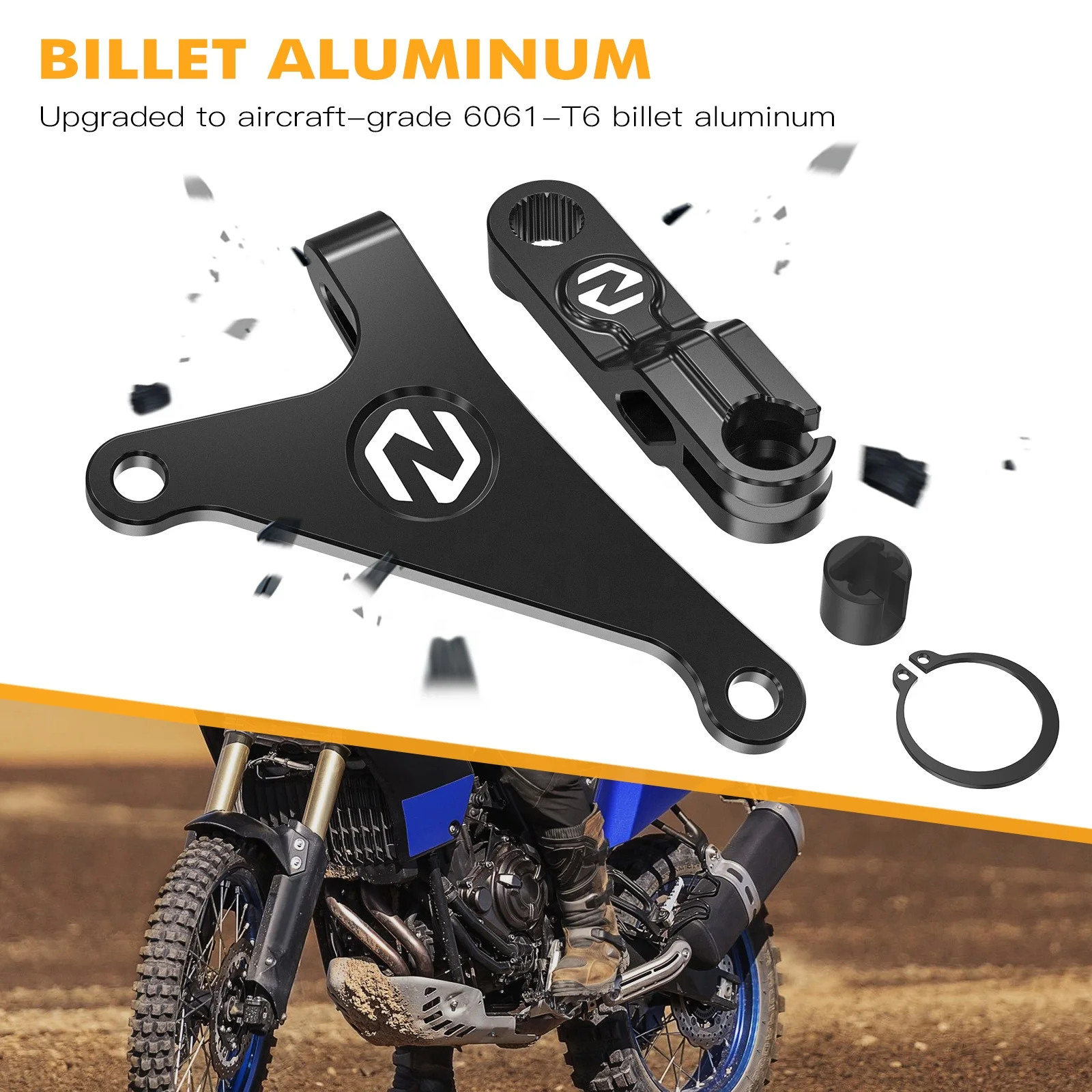 Nicecnc ナイスシーエヌシー Chain Guide For Yamaha Tenere 700 ／ XTZ700 2019-2024 Rally Edition 2020-2024 World Raid 2022 カラー：Black YAMAHA ヤマハ