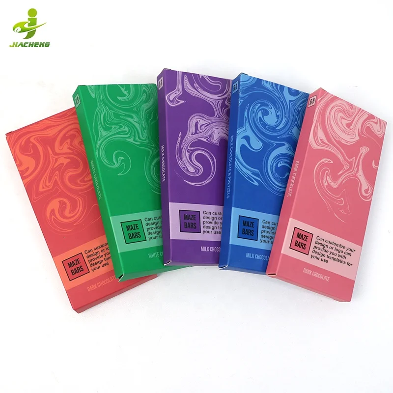 Luxury Custom Printed Design Retail Display Paper Box Candy Snack Food Mushroom Chocolate Bar Packaging Boxes With Logo
