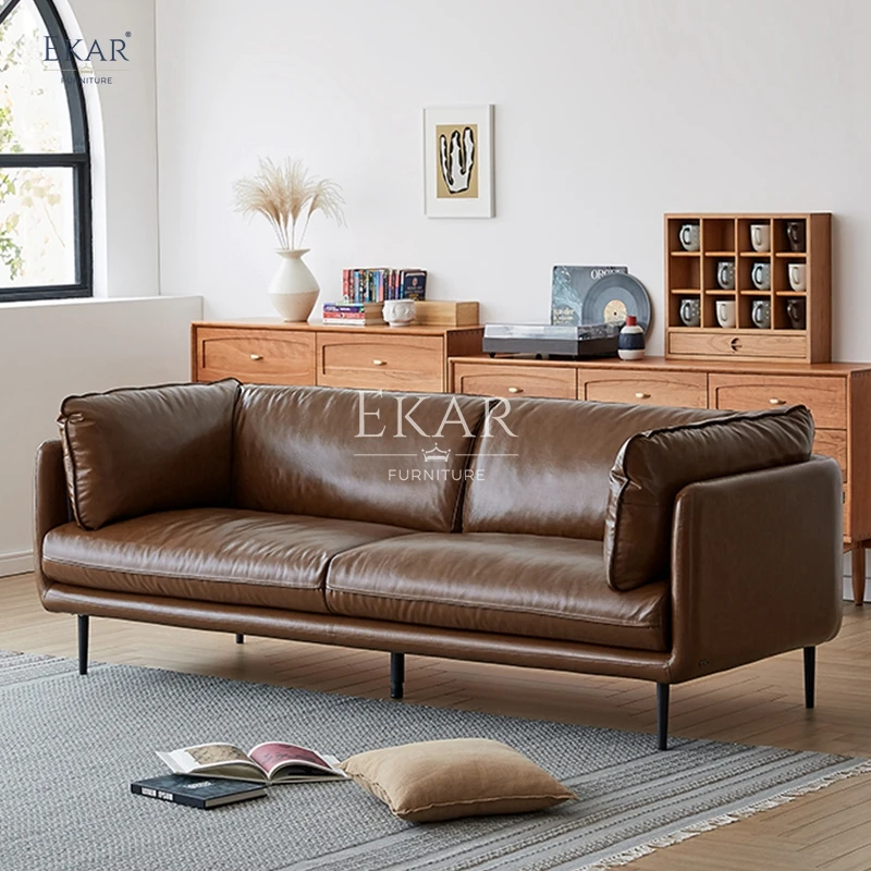 product new design ekar high density foam and oiled leather sofa-60