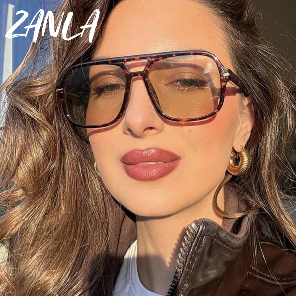 Occhiali da sole 2025 Vintage a doppio ponte con rivetto quadrato