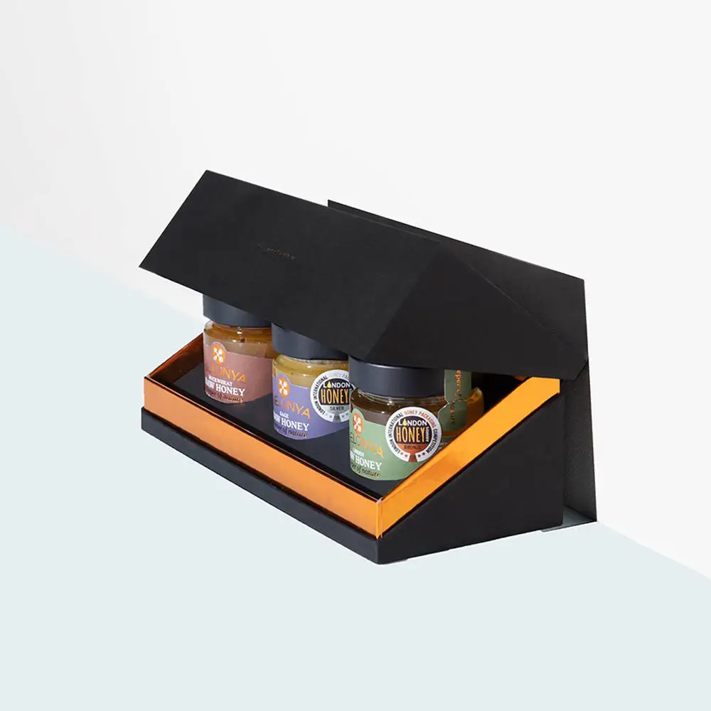 Luxury Custom Paper Packing Envases Miel Honey Jar Gift Box Packaging ...