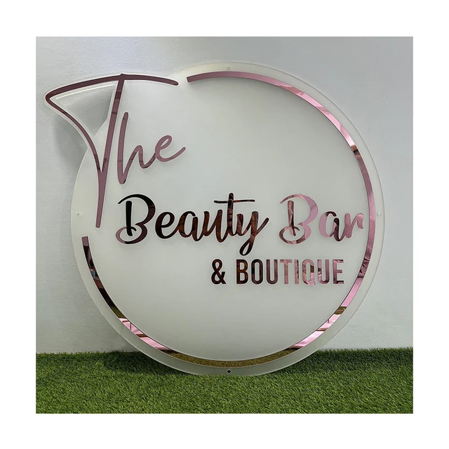 Custom Acrylic Display Signs Logo Business SignBoard Wall Logo Bar Office Beauty Salon Event Signage