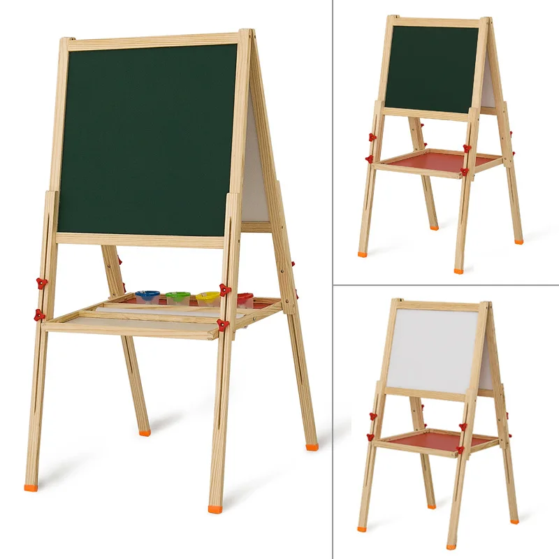 Bview Art Clearance Sale Super Low Price Wood Kid Easel Adjustable Height Tripod Stand Art Easel for Painting Classroom