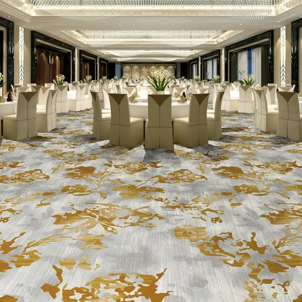 Popular Classic Big Flower Axminster Carpet Woven in Bold Color for Dinner Room Area Rugs & Sets