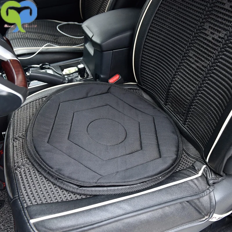 Черный мягкий удобный Ткань 360 градусов поворотное сиденье Подушка офисное кресло автомобиля