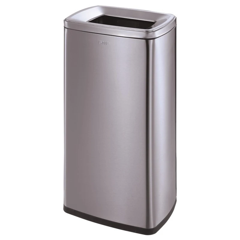 Large Capacity Commercial Stainless Steel Trash Can Open Top Luxury Paper Towel Sink Bin for Hotels Offices Office Buildings