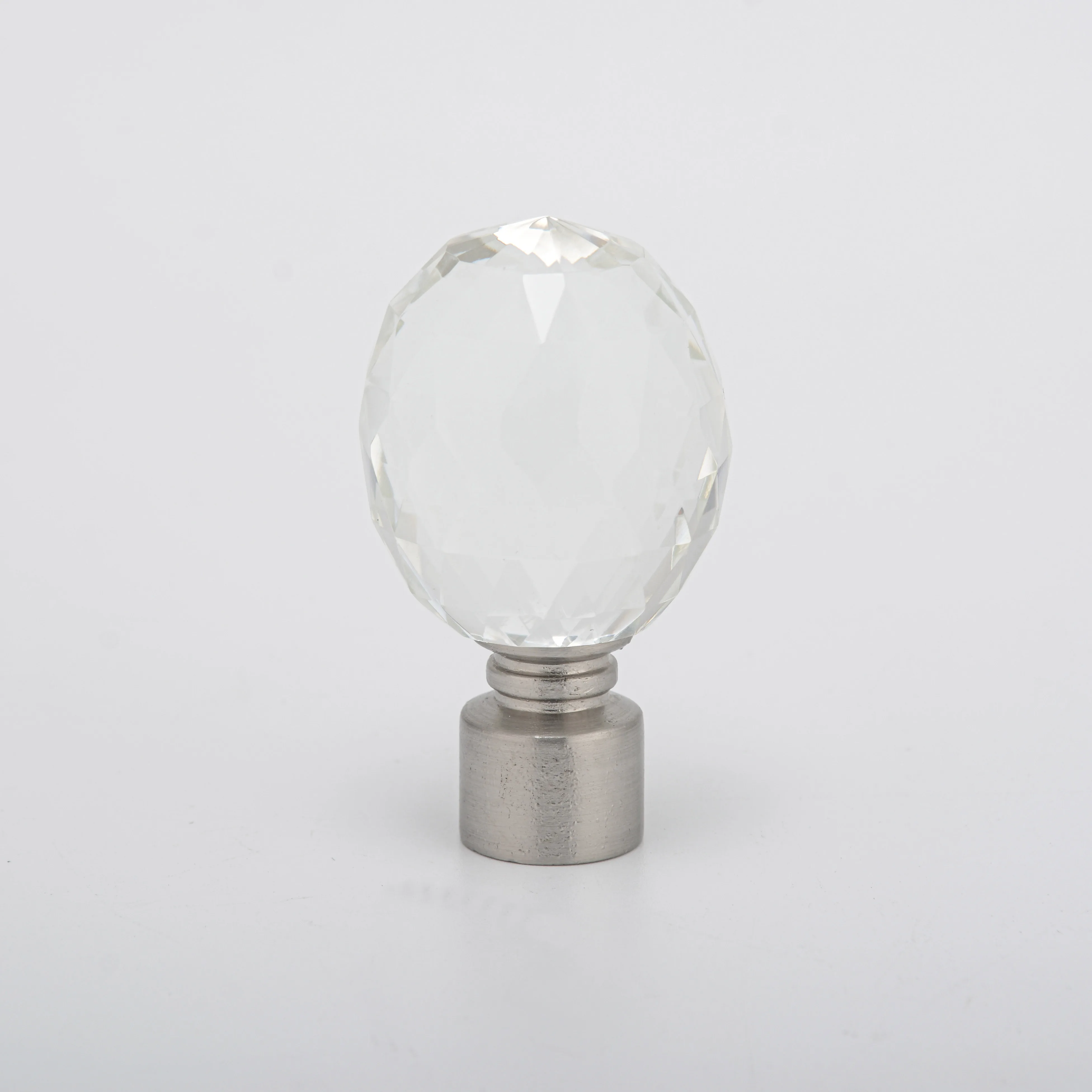 Crystal Ball Curtain Finial European Curtain Rod Accessories Good Sell Decoration Round 19mm Curtain Poles Tracks Accessories