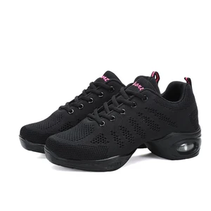 Female Adult Hollow Square Dance Shoes Rubber Soft-Soled Jazz Dance Shoes