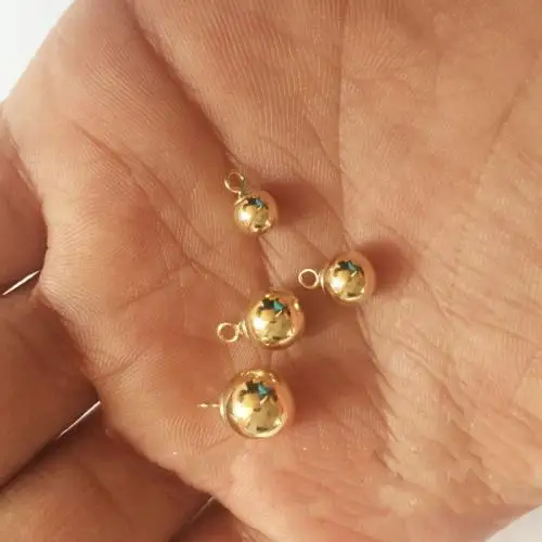 14k Gold Filled Jewelry Making Extender Chain Ball Charms Findings