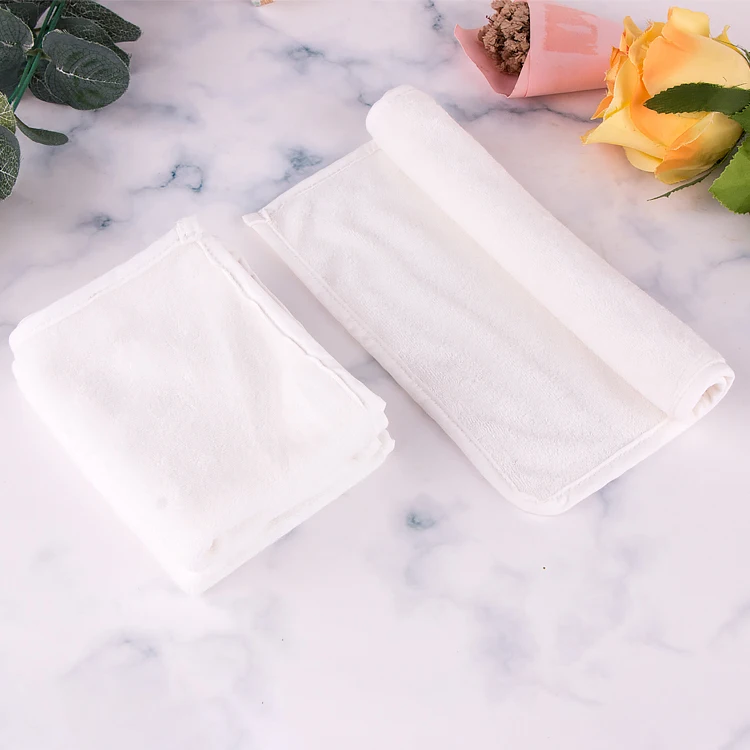 Factory Price  Customized Eco-Friendly Square Private Label Soft Small Bamboo Terry Cotton Face Towel Makeup Remover Towels