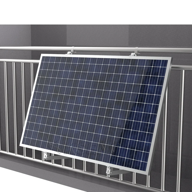 Eu Warehouse Adjustable Angle Solar Bracket Mounting System for Solar Panels on Balcony Solar Panel Mounting Brackets