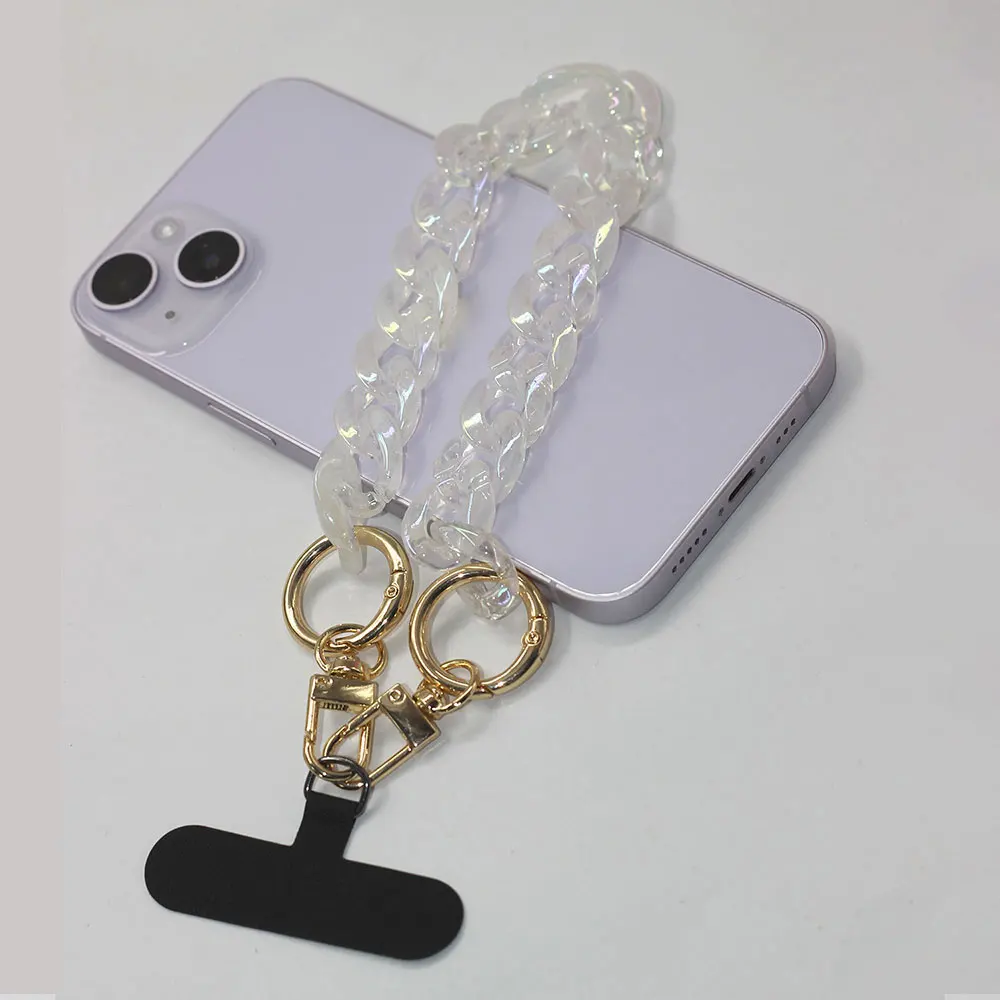 Diamond Ins Style Cell Accessories Customized Adjuster Rope Case Strap Mobile Chain Phone Lanyard SJS019 Laudtec supplier