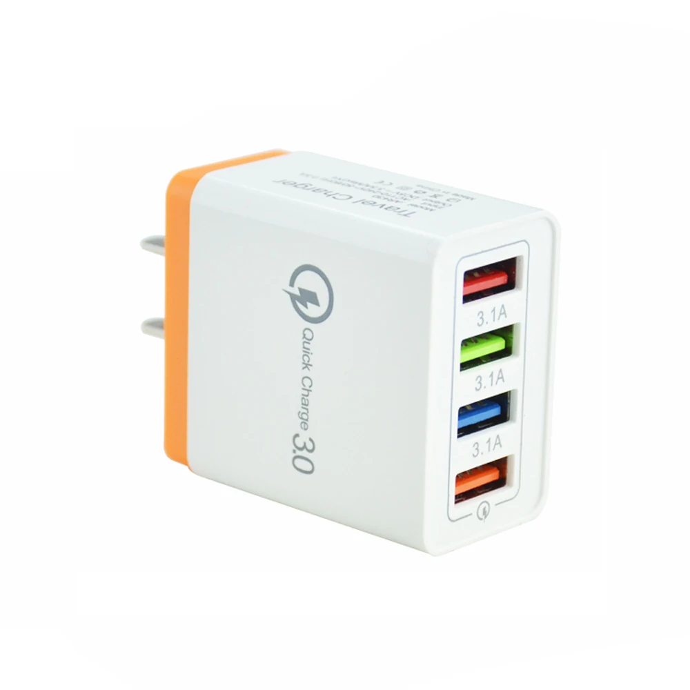 Универсальное сетевое зарядное устройство SIPU с 4 USB-портами