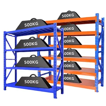 Metal Storage Rack Boltless Shelving Racking Systems Steel Box Industrial Surface Packing Layers Feature Powder Weight Material